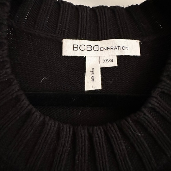 BCBGeneration Oversized Jacquard Sweater Dress - Picture 8 of 8